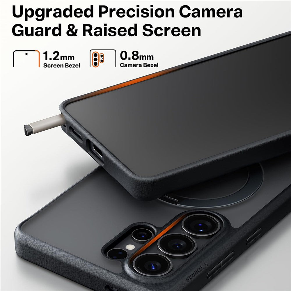 TORRAS Ostand Q3 Spin Case für Samsung Galaxy S26 Ultra mit magnetischem Ring-Kickstand