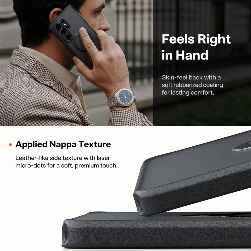 TORRAS Ostand Q3 Spin Case für Samsung Galaxy S26 Ultra mit magnetischem Ring-Kickstand
