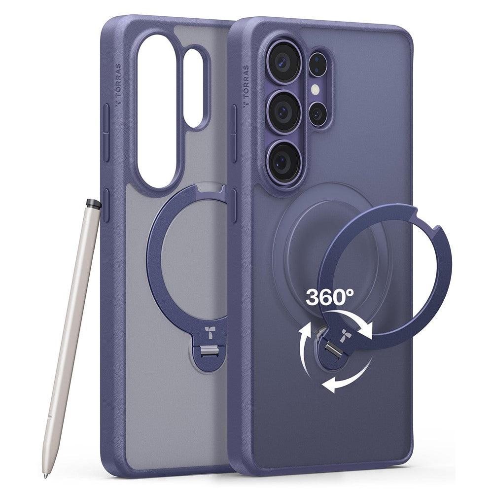 TORRAS Ostand Q3 Spin Case für Samsung Galaxy S26 Ultra mit magnetischem Ring-Kickstand