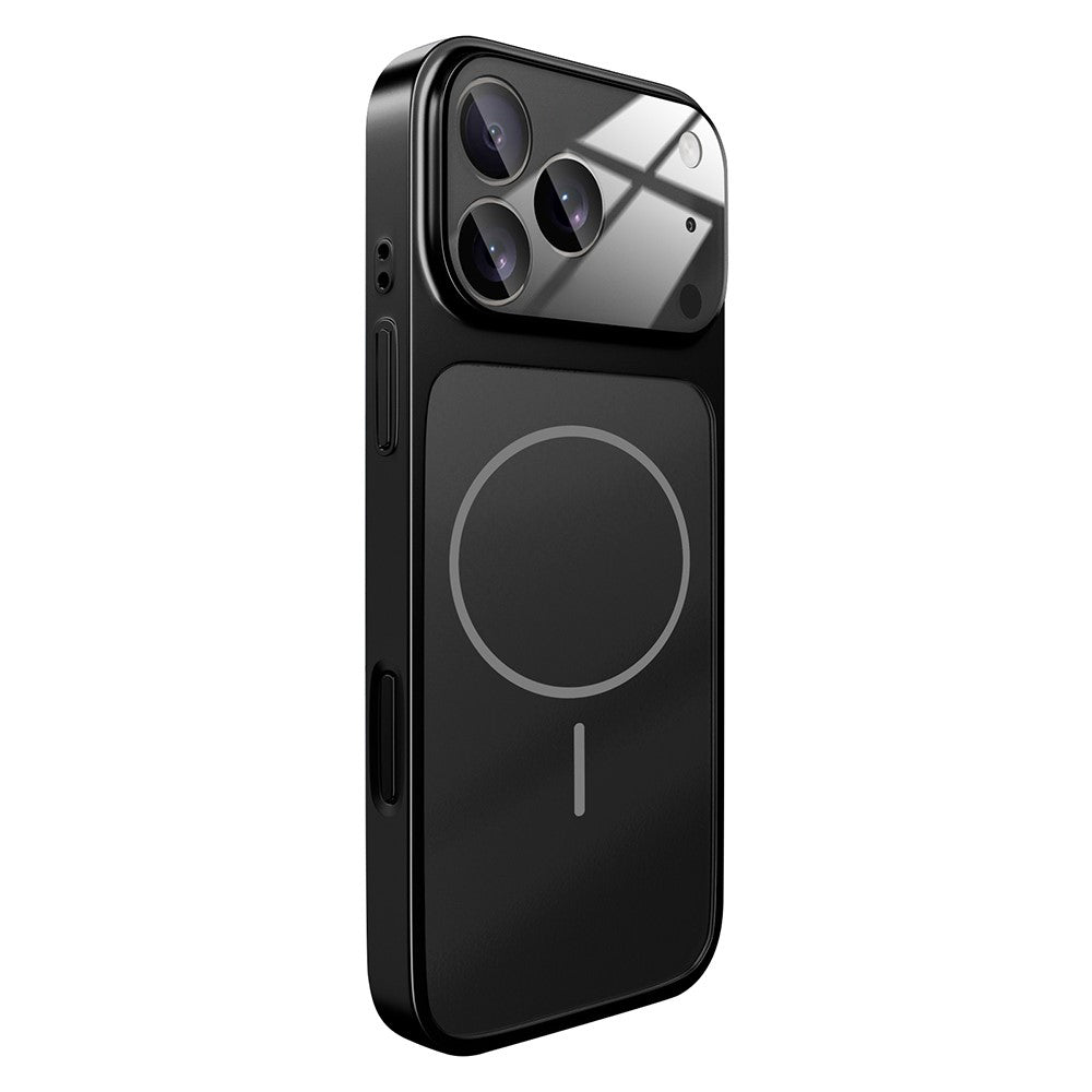 For iPhone 17 Pro Magnetic Case AG Matte Glass Shockproof Phone Cover