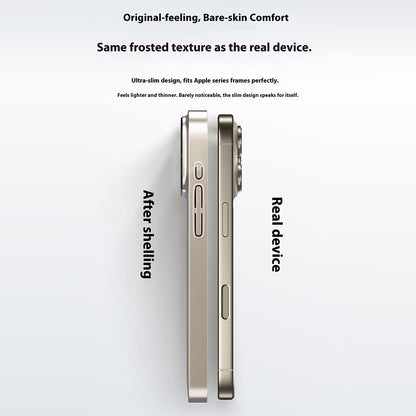 For iPhone 17 Pro Magnetic Case AG Matte Glass Shockproof Phone Cover
