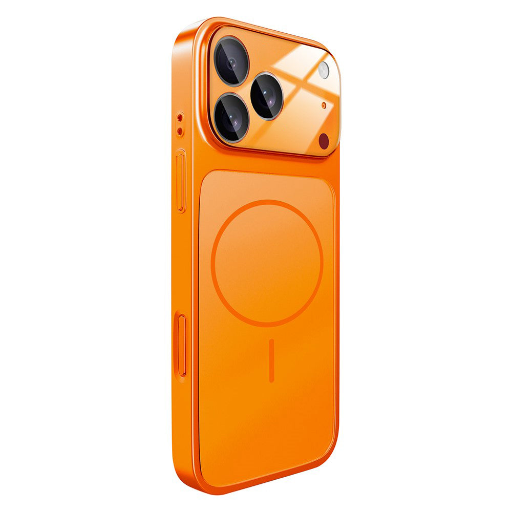 For iPhone 17 Pro Magnetic Case AG Matte Glass Shockproof Phone Cover
