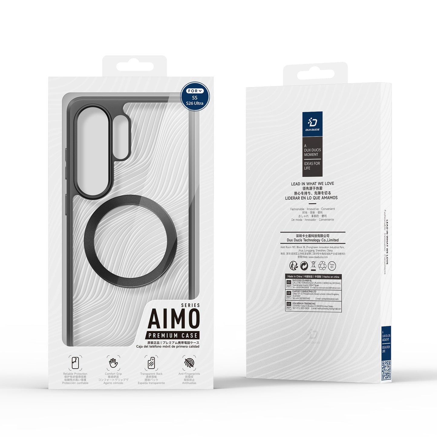 DUX DUCIS Handyhülle für Samsung Galaxy S26 Ultra – Aimo Serie (MagSafe, PC+TPU, REACH zertifiziert)