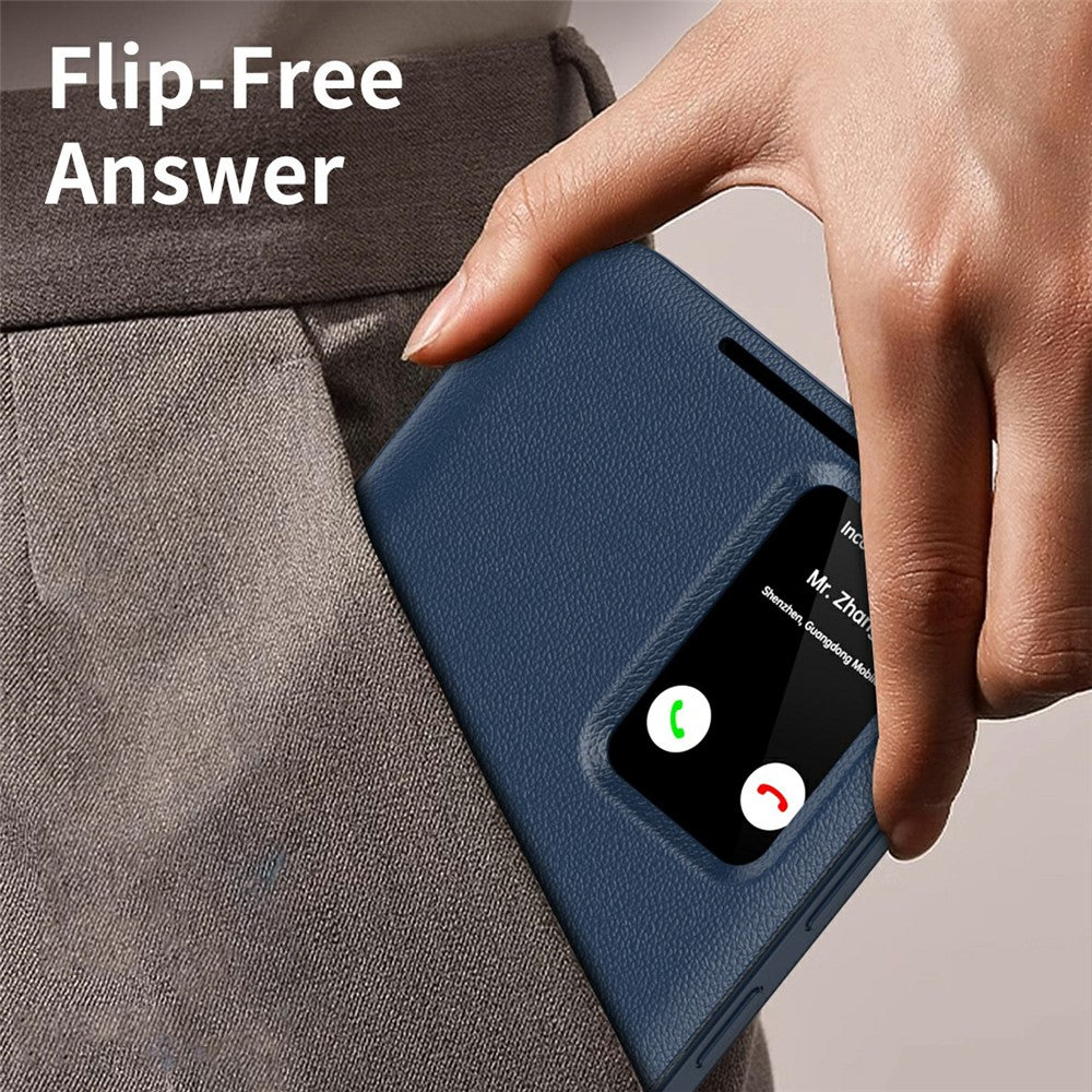 For Samsung Galaxy S26 Ultra Case with Card Holder Smart View Window Leather Phone Cover