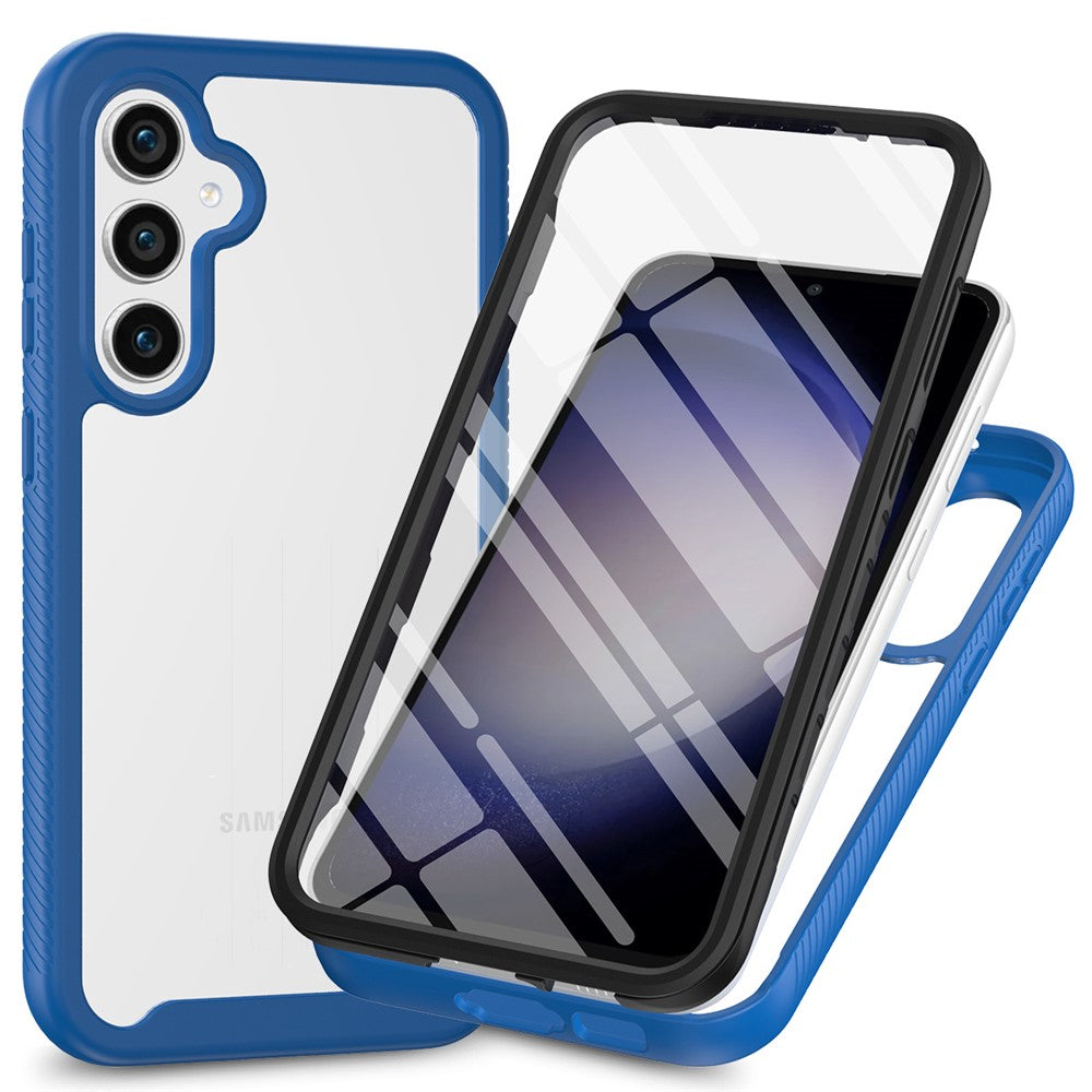 For Samsung Galaxy A57 5G Clear Case PC + TPU Phone Back Cover with PET Screen Film