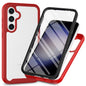 For Samsung Galaxy A57 5G Clear Case PC + TPU Phone Back Cover with PET Screen Film
