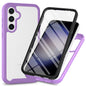 For Samsung Galaxy A57 5G Clear Case PC + TPU Phone Back Cover with PET Screen Film