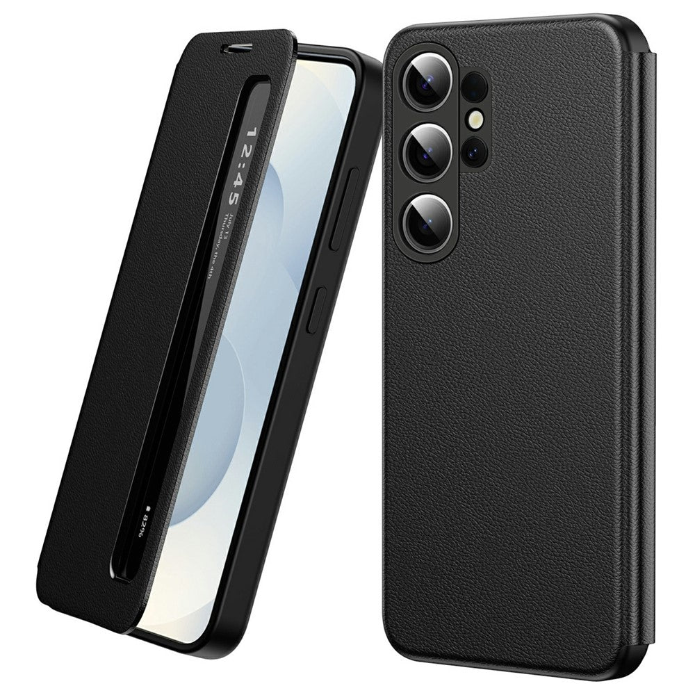 For Samsung Galaxy S26 Ultra Case Smart View Window Leather Phone Cover