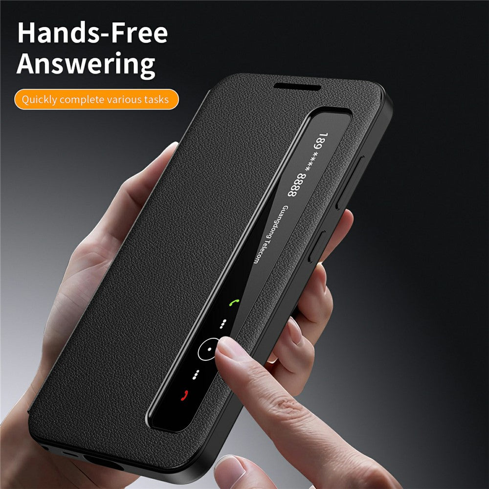 For Samsung Galaxy S26 Ultra Case Smart View Window Leather Phone Cover