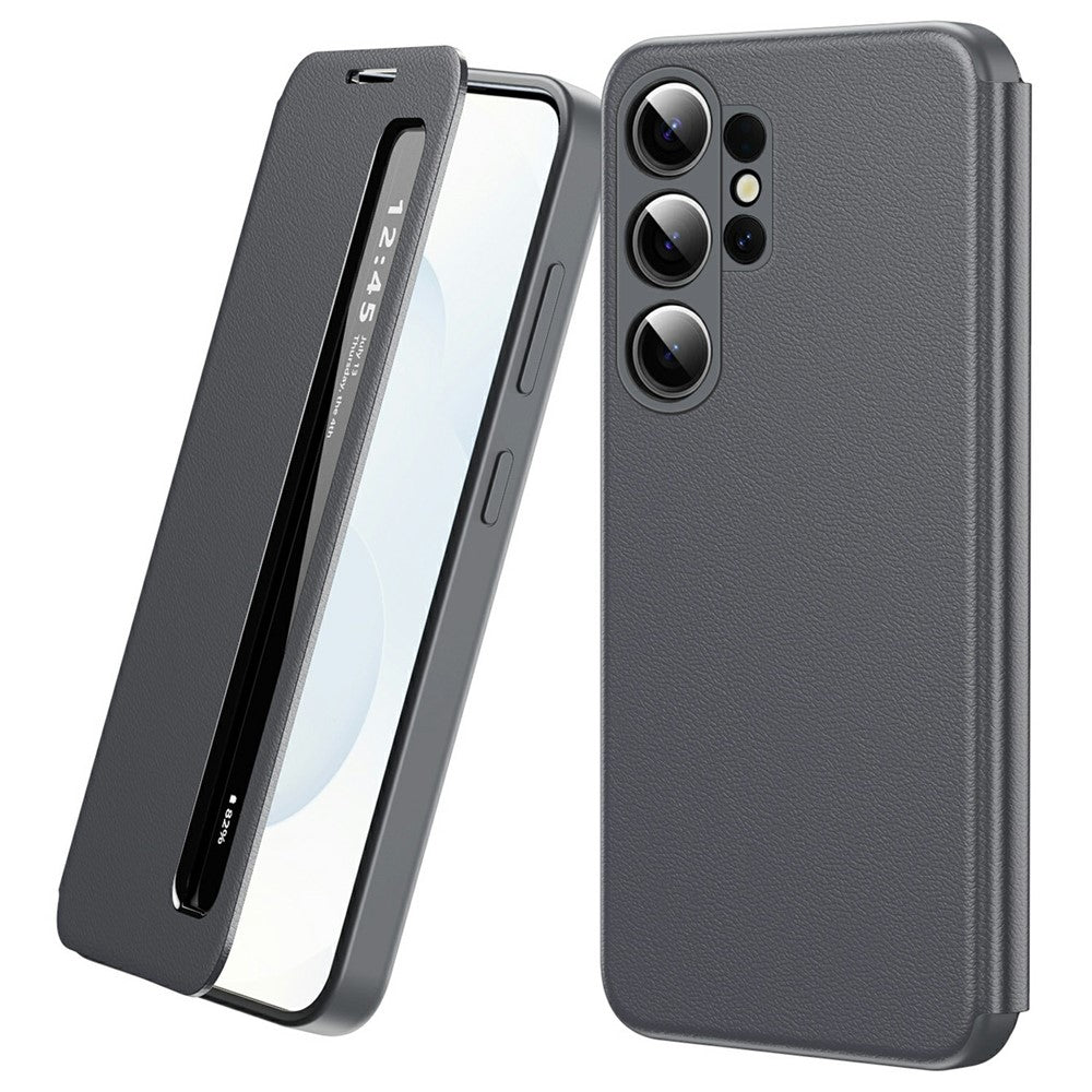 For Samsung Galaxy S26 Ultra Case Smart View Window Leather Phone Cover
