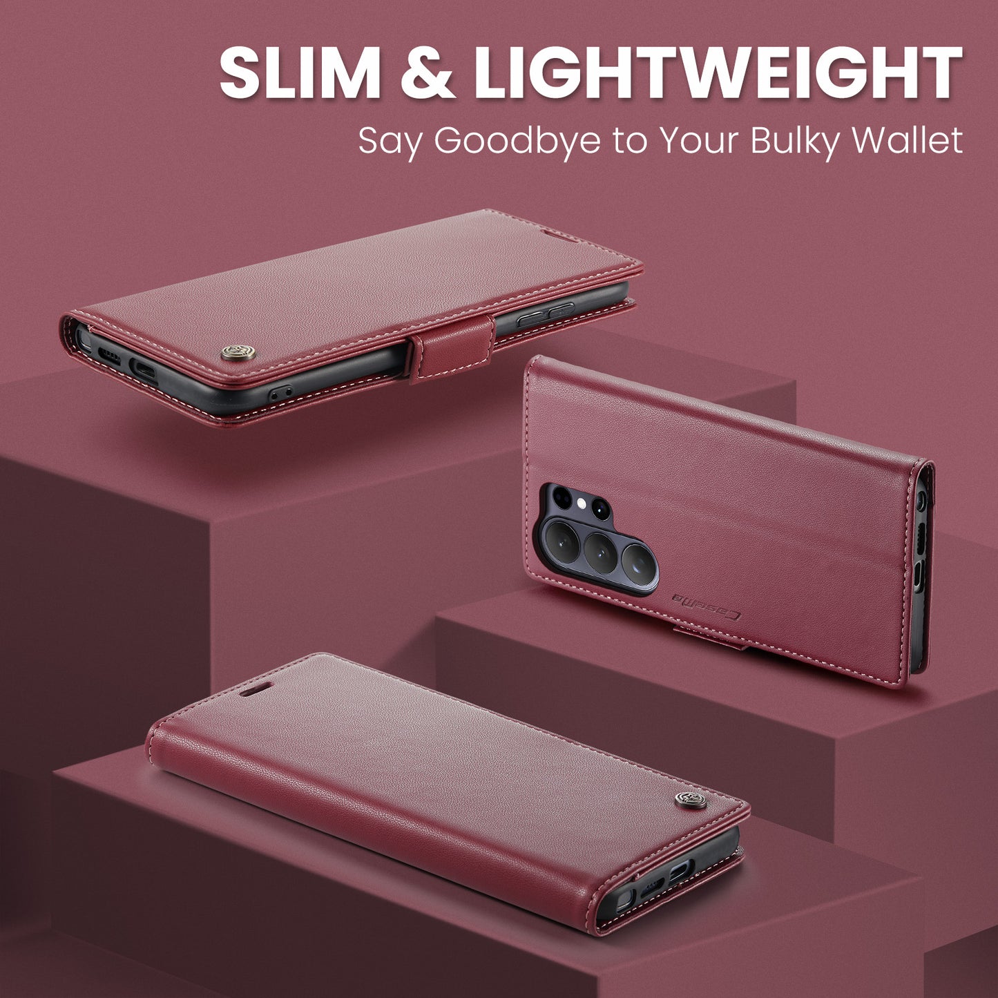 CASEME For Samsung Galaxy S26 Ultra Case  023 Series RFID Blocking Glossy Stand Phone Cover