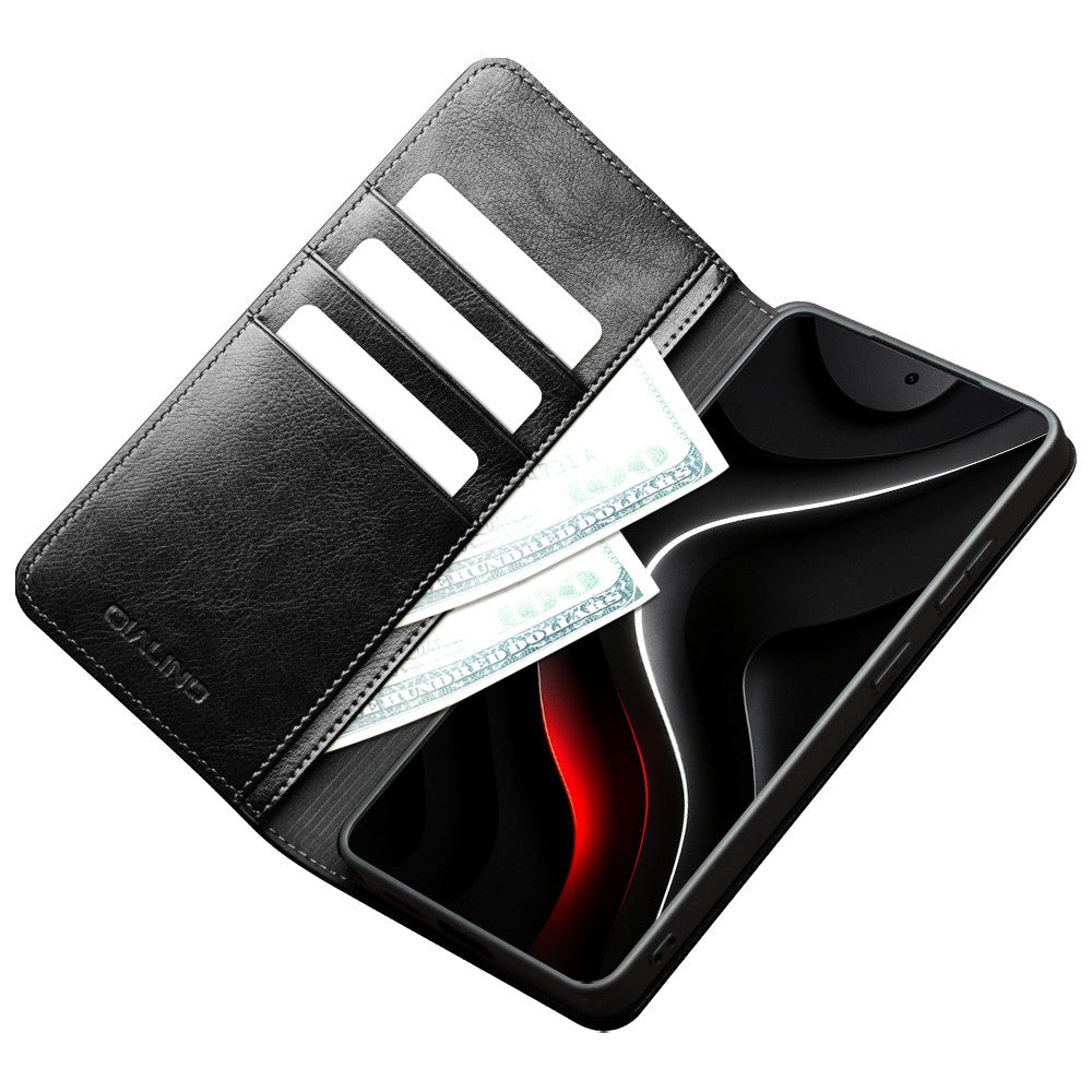 QIALINO Leder Wallet Case für Samsung Galaxy S26 | Kartenfach & Aufsteller
