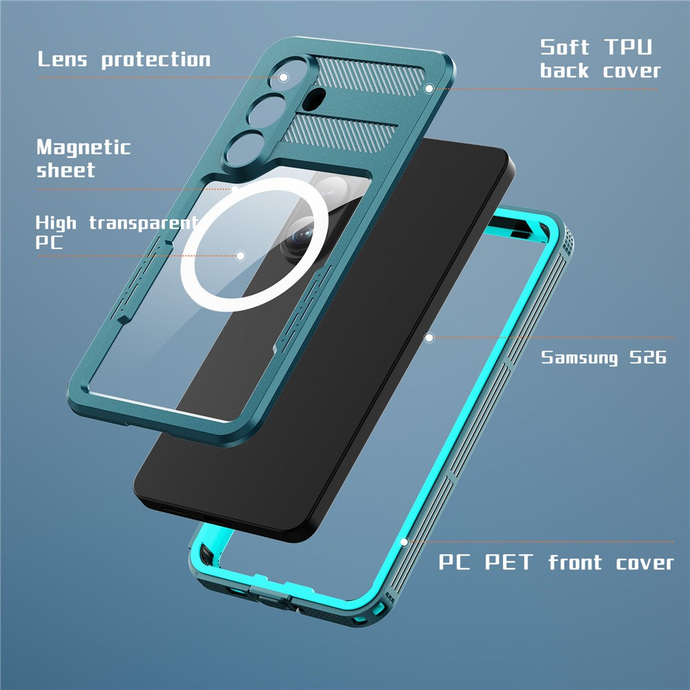 REDPEPPER Schutzhülle für Samsung Galaxy S26 | IP68 Wasserdicht & Magnetisch