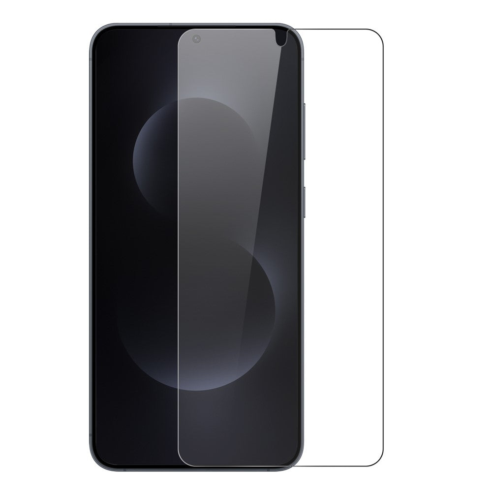 NORTHJO For Samsung Galaxy S26 Case Soft TPU Clear Phone Cover with Tempered Glass Screen Protector (Support Fingerprint Unlock)
