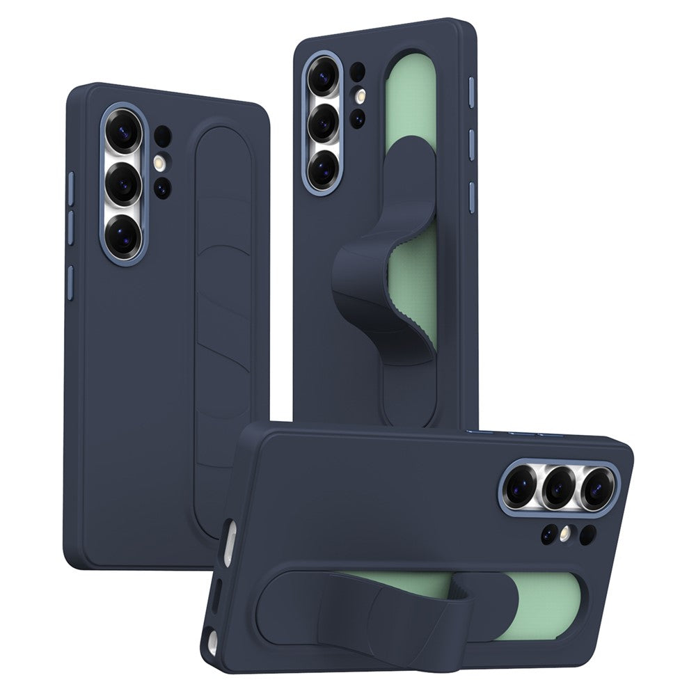 For Samsung Galaxy S26 Ultra Case Customizable Smart Key Control Wristband Kickstand PC + Silicone Phone Cover