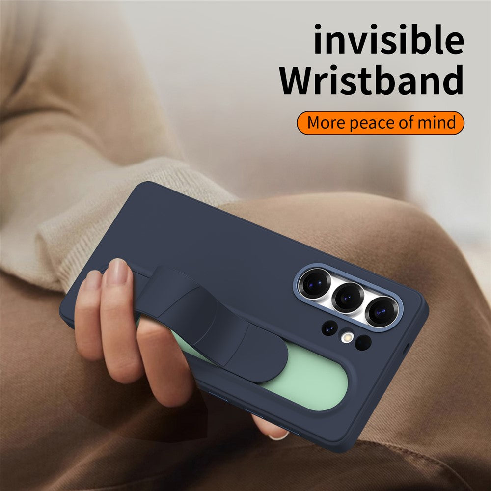 For Samsung Galaxy S26 Ultra Case Customizable Smart Key Control Wristband Kickstand PC + Silicone Phone Cover