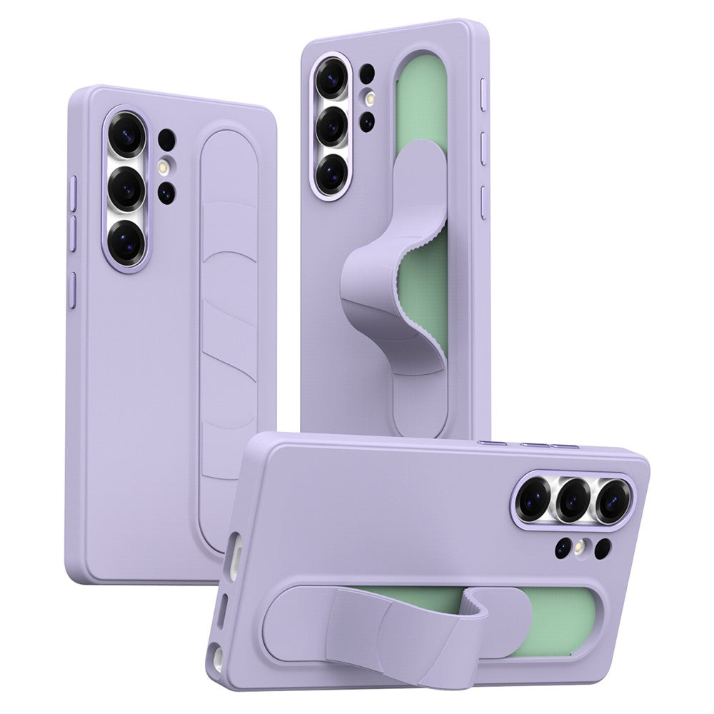 For Samsung Galaxy S26 Ultra Case Customizable Smart Key Control Wristband Kickstand PC + Silicone Phone Cover
