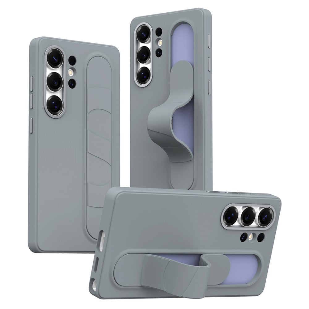 For Samsung Galaxy S26 Ultra Case Customizable Smart Key Control Wristband Kickstand PC + Silicone Phone Cover