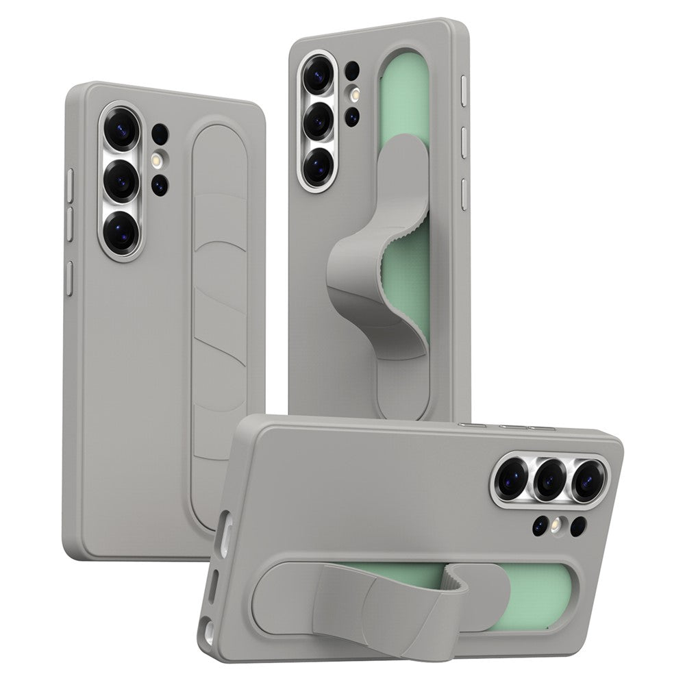 For Samsung Galaxy S26 Ultra Case Customizable Smart Key Control Wristband Kickstand PC + Silicone Phone Cover