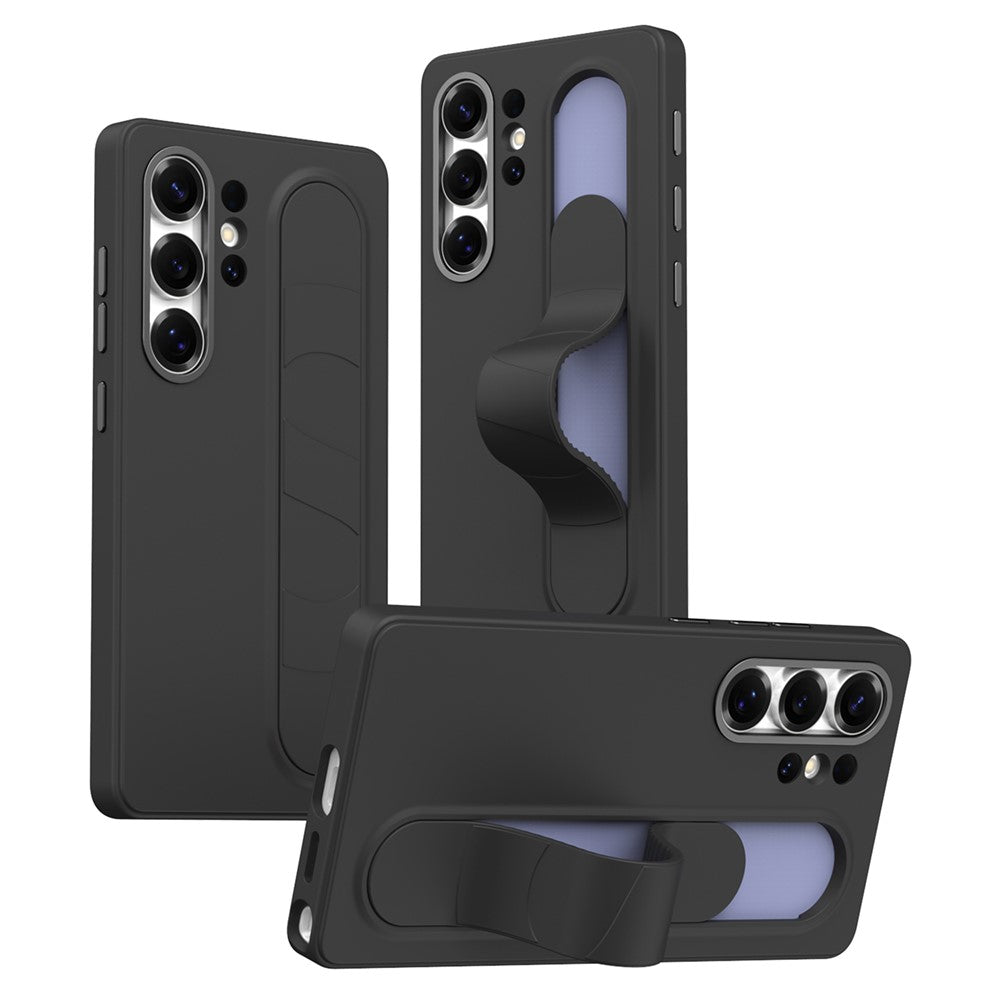 For Samsung Galaxy S26 Ultra Case Customizable Smart Key Control Wristband Kickstand PC + Silicone Phone Cover