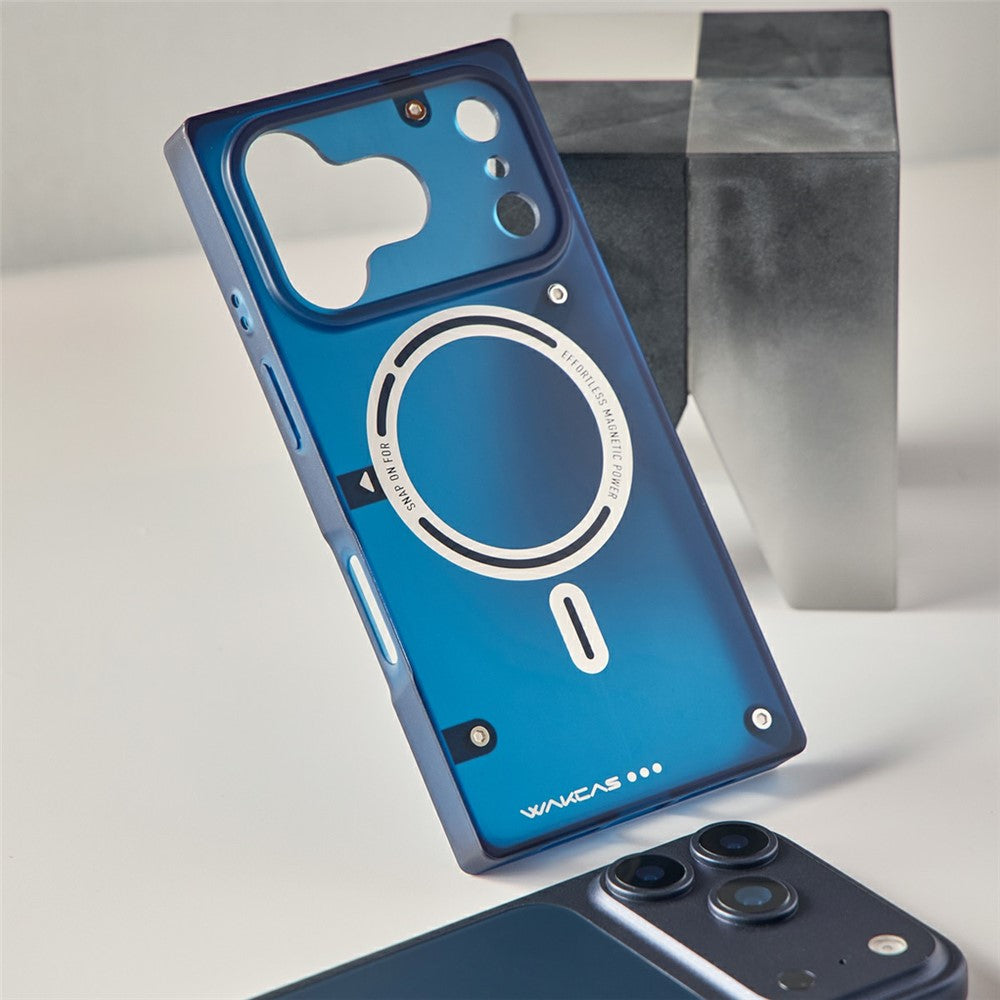 WAKCAS Hülle für iPhone 17 Pro Max: Robuster Schrauben-Look, mattes TPU, MagSafe kompatibel