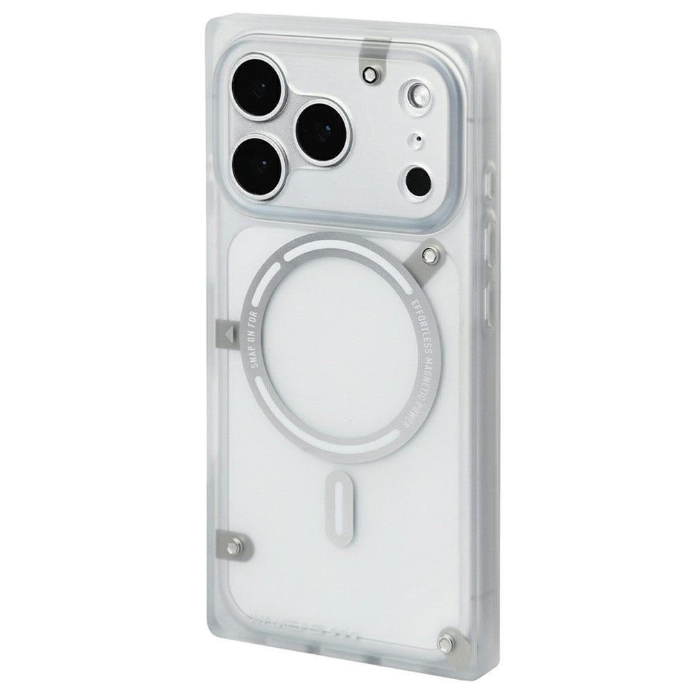 WAKCAS Hülle für iPhone 17 Pro Max: Robuster Schrauben-Look, mattes TPU, MagSafe kompatibel