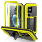 R-JUST For Samsung Galaxy S26 Ultra Case PC + Silicone + Metal Back Cover with Tempered Glass Film