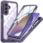 For Samsung Galaxy A57 5G Magnetic Case PC + TPU Phone Cover with Tempered Glass Screen Film