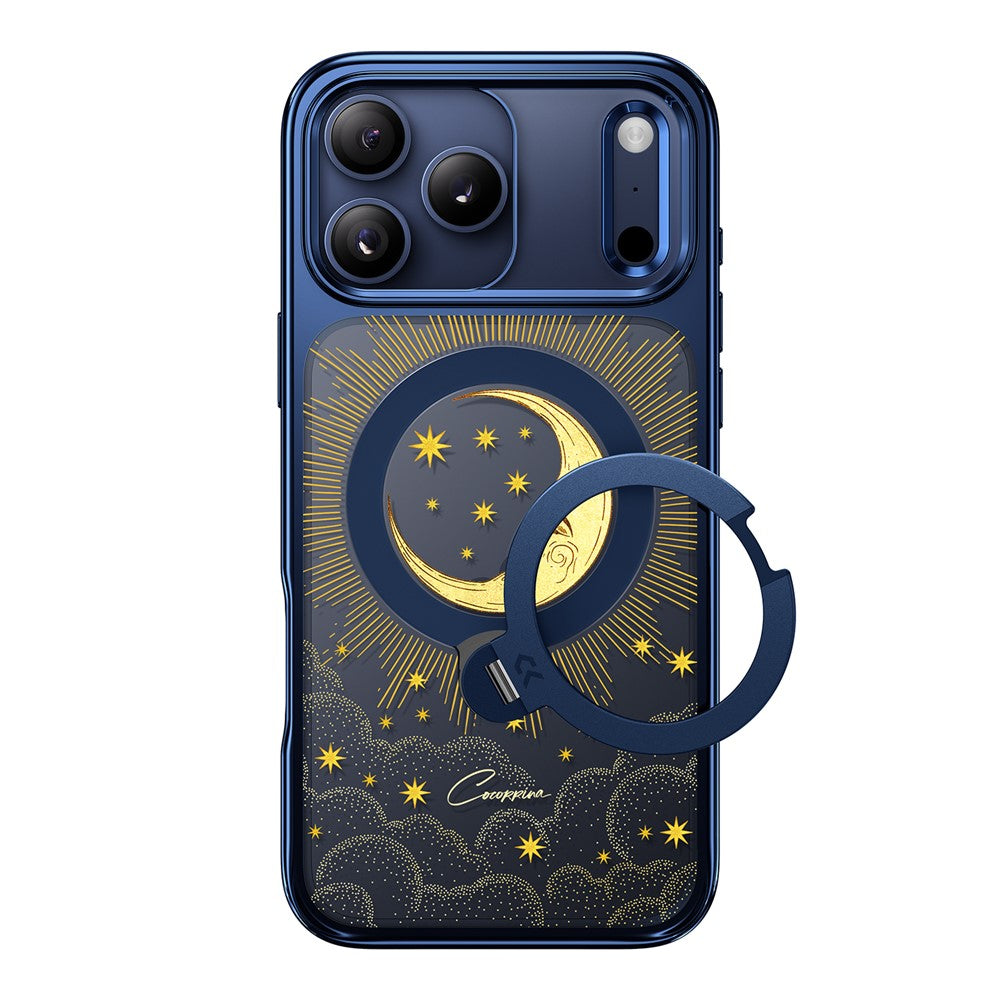 CASEKOO Tarot Series for iPhone 18 Pro / 17 Pro Magnetic Case UV 3D Printing PC + TPU Phone Cover with Ring Holder Kickstand
