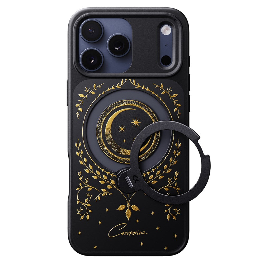 CASEKOO Tarot Series for iPhone 18 Pro / 17 Pro Magnetic Case Rotating Ring Kickstand PC + TPU Shockproof Cover