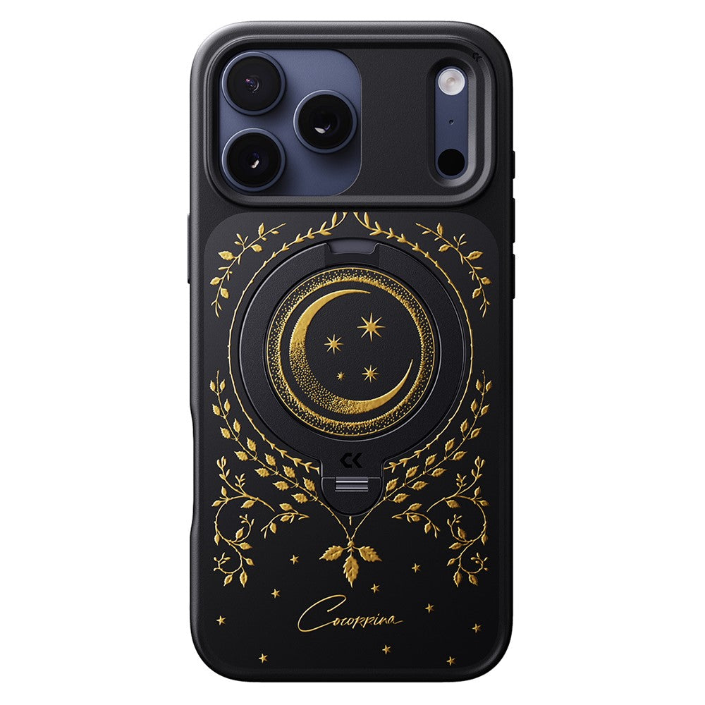 CASEKOO Tarot Series for iPhone 18 Pro / 17 Pro Magnetic Case Rotating Ring Kickstand PC + TPU Shockproof Cover