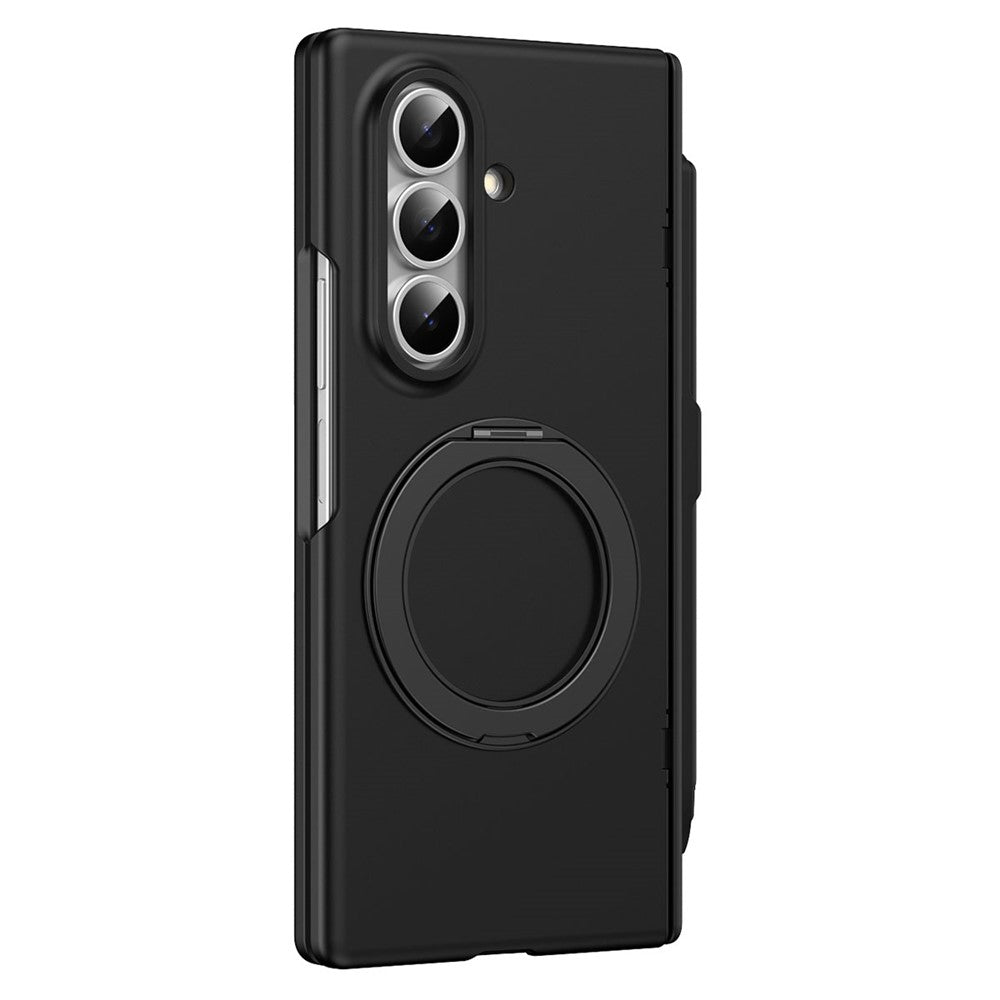 For Samsung Galaxy Z Fold8 Ultra Rotary Kickstand PC Phone Cover with Tempered Glass Film / Stylus