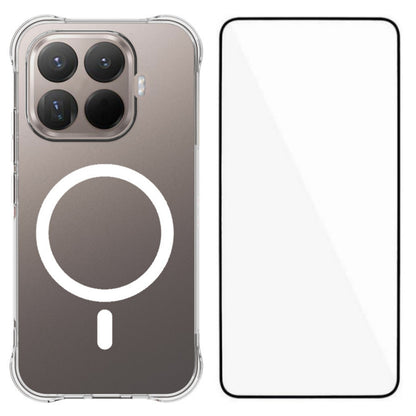 WANLONFENG for Xiaomi 17T Pro WL2 Series 2.0mm Magnetic Case Clear TPU Phone Back Cover with Screen Film