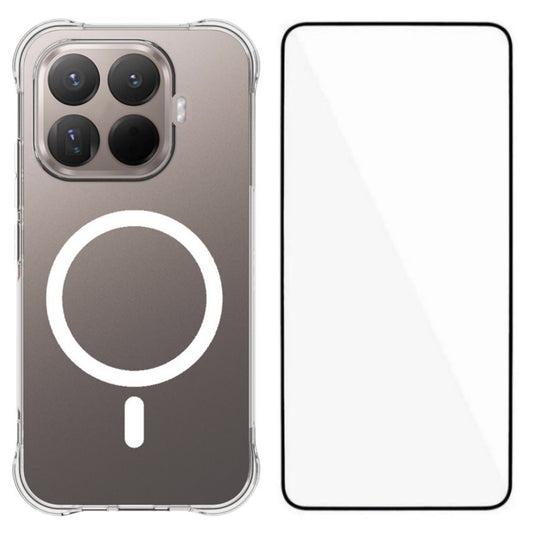 WANLONFENG for Xiaomi 17T Pro WL2 Series 2.0mm Magnetic Case Clear TPU Phone Back Cover with Screen Film