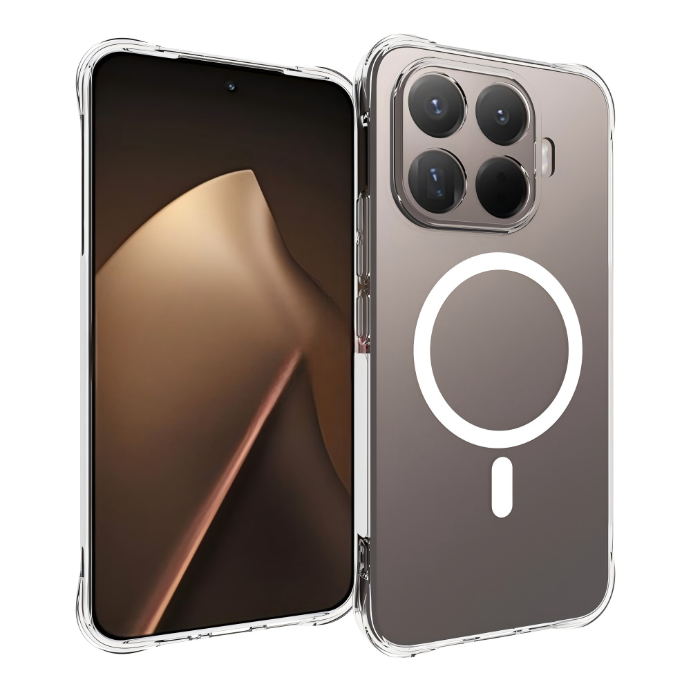 WANLONFENG for Xiaomi 17T Pro WL2 Series 2.0mm Magnetic Case Clear TPU Phone Back Cover with Screen Film