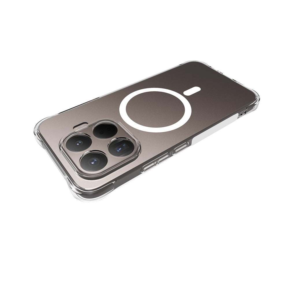 WANLONFENG for Xiaomi 17T Pro WL2 Series 2.0mm Magnetic Case Clear TPU Phone Back Cover with Screen Film