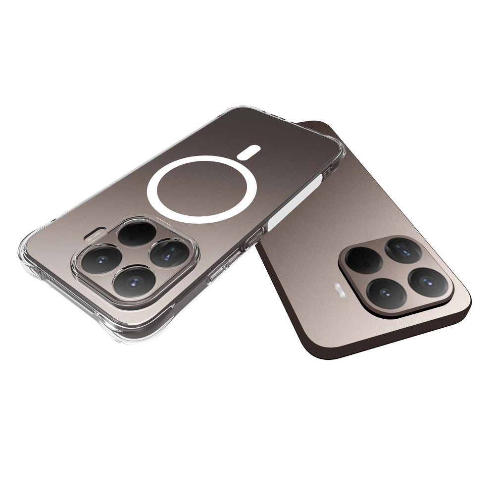 WANLONFENG for Xiaomi 17T Pro WL2 Series 2.0mm Magnetic Case Clear TPU Phone Back Cover with Screen Film