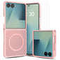 For Samsung Galaxy Z Flip8 TPU+PC Magnetic Case with 2Pcs Outer Screen Tempered Glass Film + 2Pcs Inner Screen Hydrogel Film