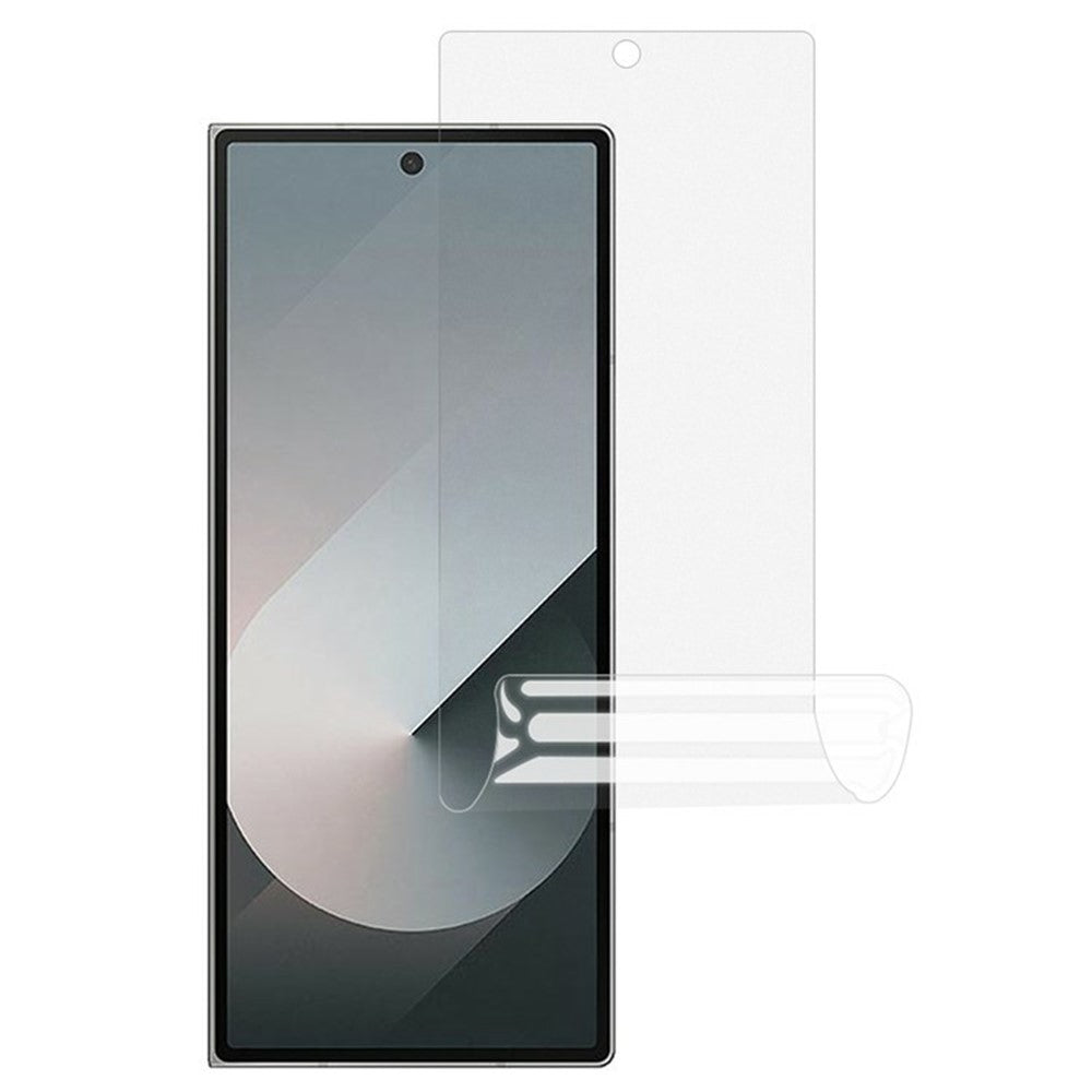 For Samsung Galaxy Z Flip8 Magnetic Case PC + TPU Clear Phone Cover + 2Pcs Outer Screen Tempered Glass Film + 2Pcs Inner Screen Hydrogel Film