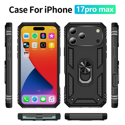 For iPhone 18 Pro / 17 Pro Case PC + TPU Phone Cover with Kickstand