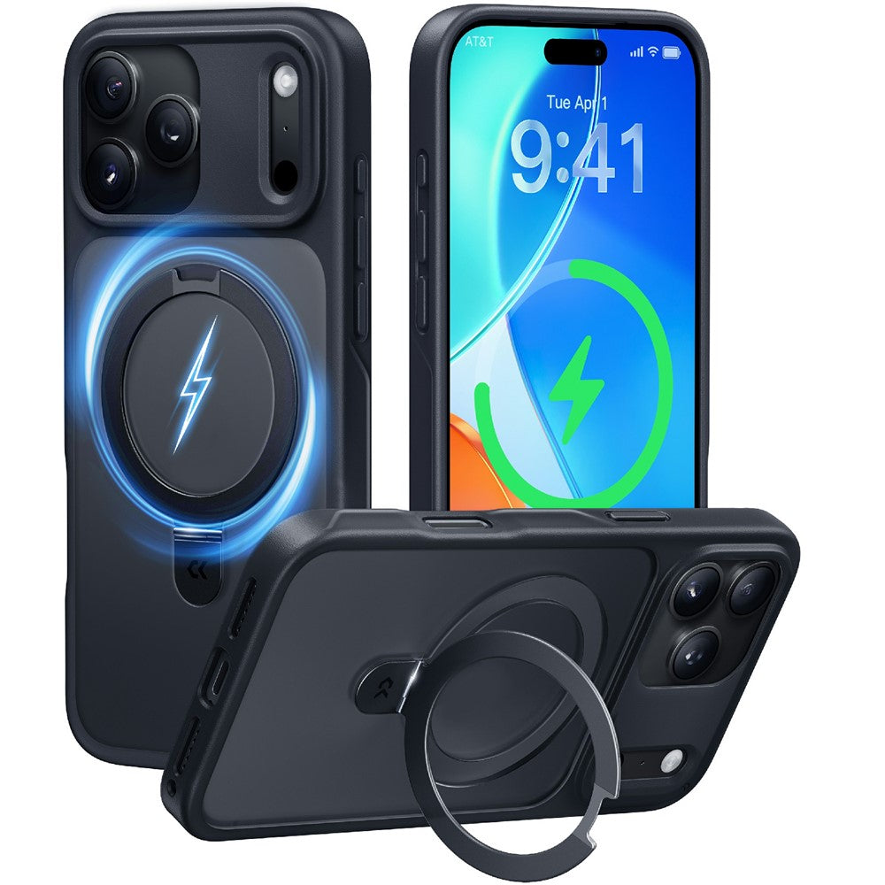 CASEKOO for iPhone 18 Pro Max / 17 Pro Max Case Magnetic Kickstand Translucent Matte PC + TPU Phone Cover Compatible with MagSafe