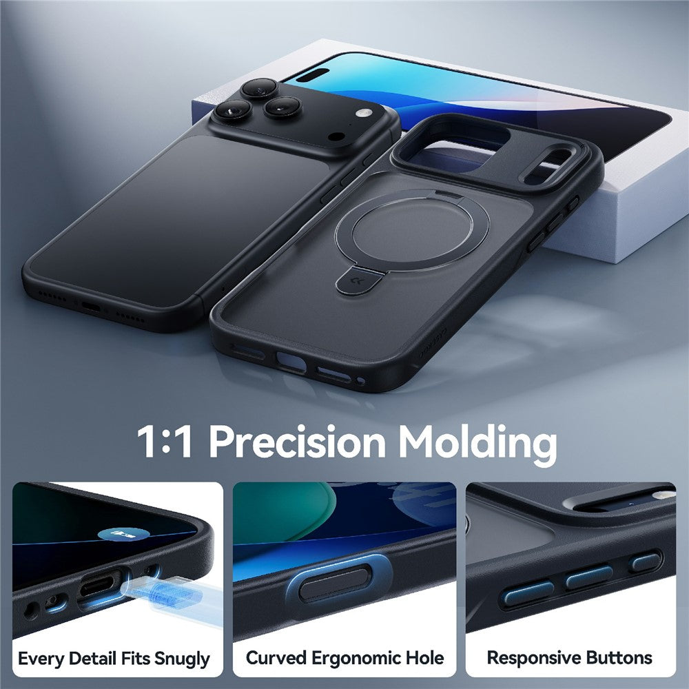 CASEKOO for iPhone 18 Pro Max / 17 Pro Max Case Magnetic Kickstand Translucent Matte PC + TPU Phone Cover Compatible with MagSafe