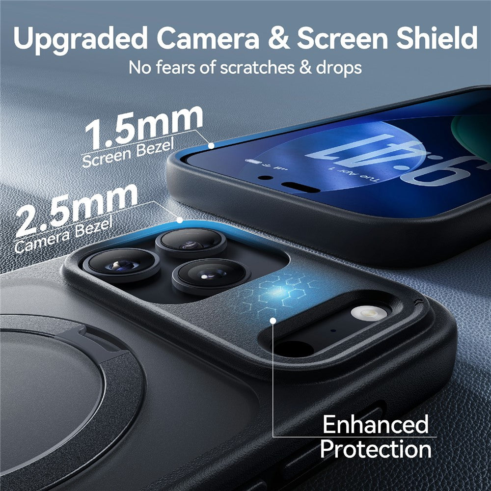CASEKOO for iPhone 18 Pro Max / 17 Pro Max Case Magnetic Kickstand Translucent Matte PC + TPU Phone Cover Compatible with MagSafe