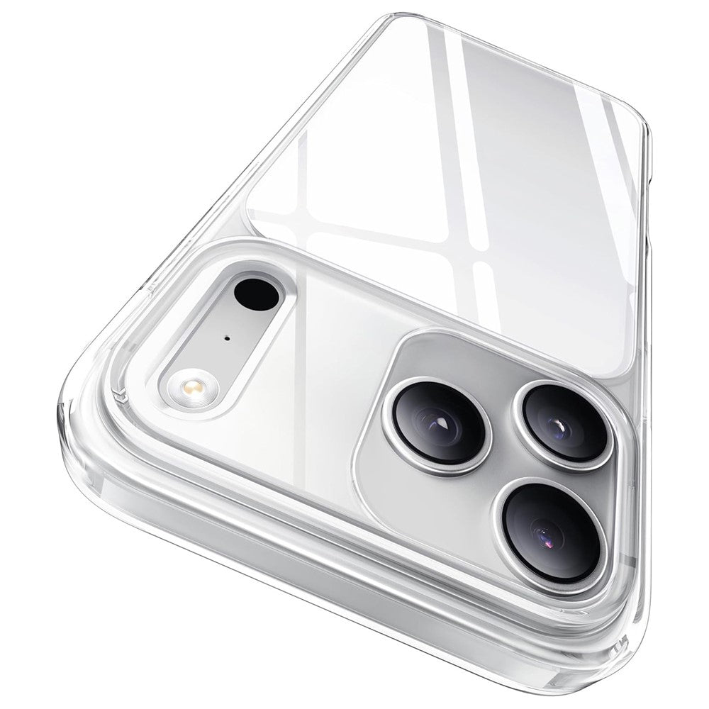 CASEKOO for iPhone 18 Pro / 17 Pro Case PC + TPU Clear Anti-Yellowing Phone Cover