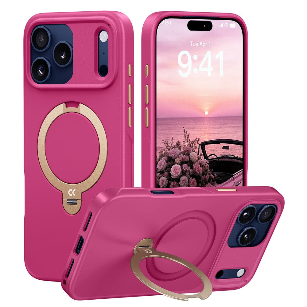 CASEKOO for iPhone 18 Pro Max / 17 Pro Max Case Magnetic Rotatable Kickstand PC + TPU Drop Protection Phone Cover