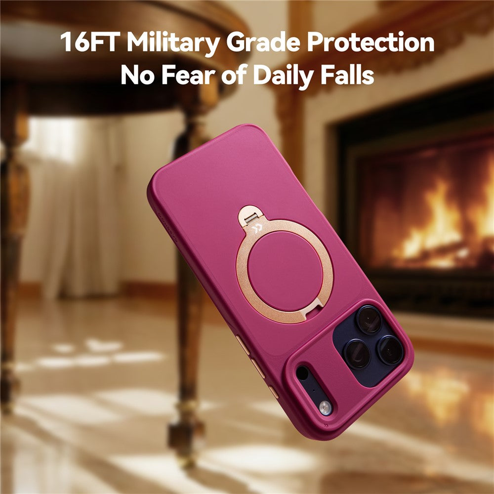 CASEKOO for iPhone 18 Pro Max / 17 Pro Max Case Magnetic Rotatable Kickstand PC + TPU Drop Protection Phone Cover
