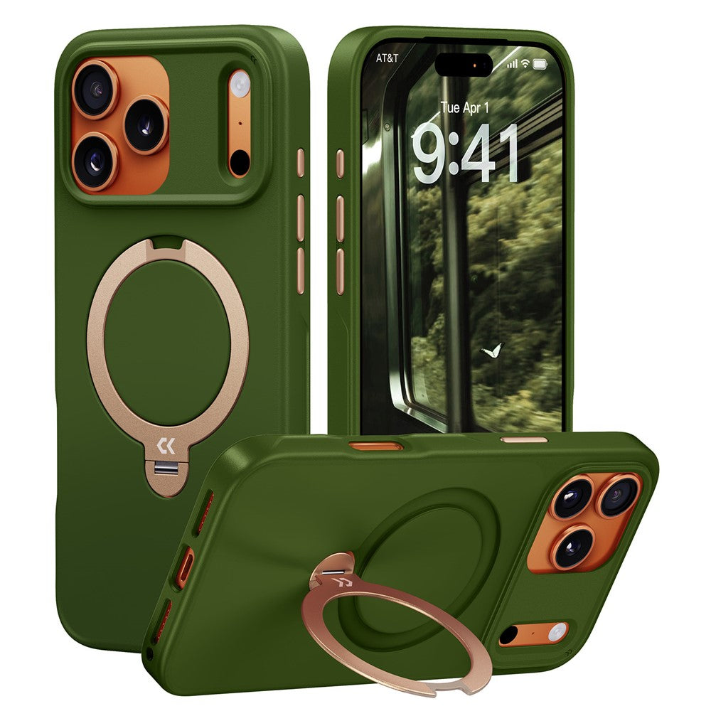 CASEKOO for iPhone 18 Pro Max / 17 Pro Max Case Magnetic Rotatable Kickstand PC + TPU Drop Protection Phone Cover