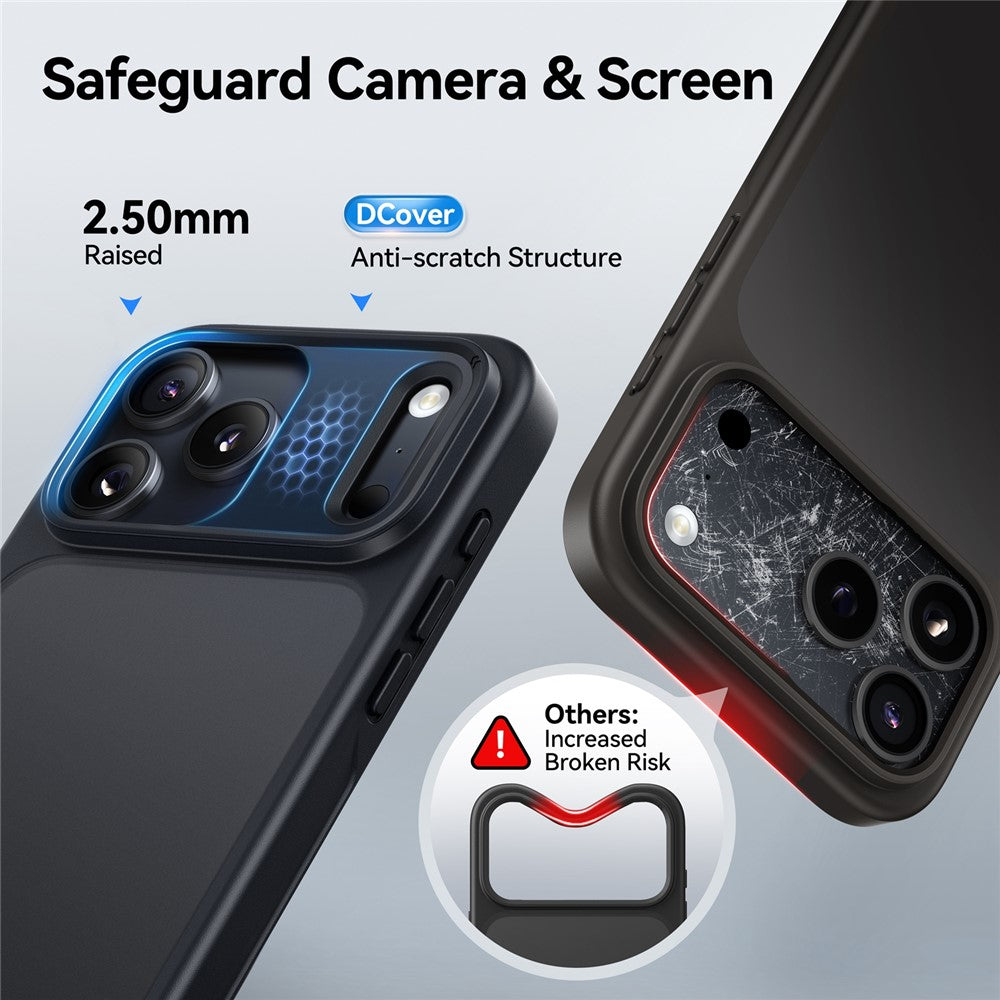 CASEKOO for iPhone 18 Pro / 17 Pro Case PC + TPU Matte Finish Anti-Fingerprint Phone Cover