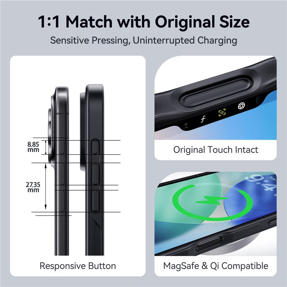 CASEKOO for iPhone 18 Pro / 17 Pro Case PC + TPU Matte Finish Anti-Fingerprint Phone Cover