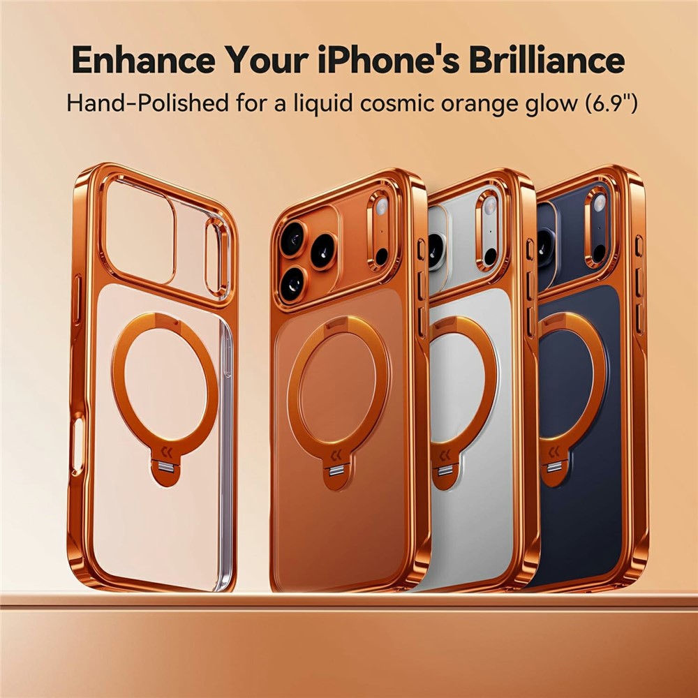 CASEKOO for iPhone 18 Pro Max  / 17 Pro Max Case Rotating Magnetic Kickstand TPE + TPU Shockproof Phone Cover